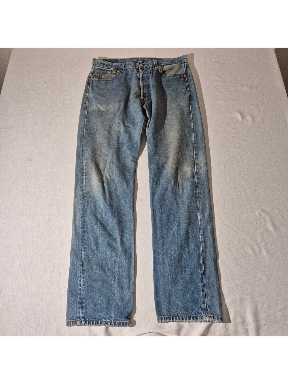 Levi's 550 XX Button Fly 34x33 Late 90s 00s light wash jeans